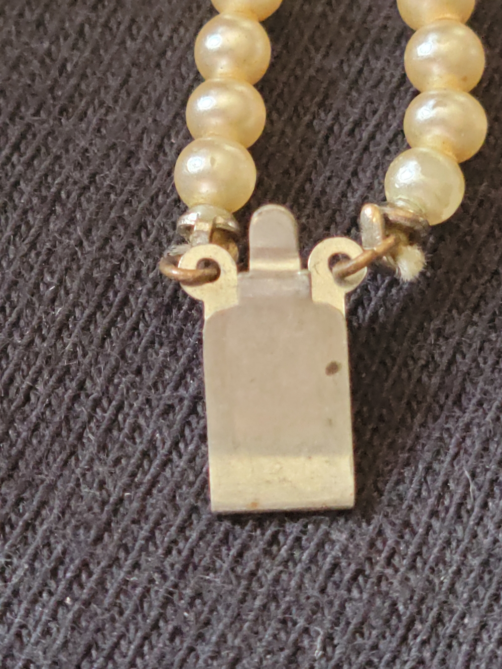 Classic Cream Pearl Bead Necklace Vintage Costume Rare Gorgeous - Picture 9 of 9
